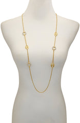 Signature Mixed Link Pav茅 Long Necklace
