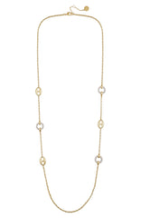 Signature Mixed Link Pav茅 Long Necklace